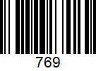 Barcode 769