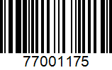 Barcode 77001175