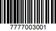 Barcode 7777003001