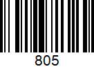 Barcode 805