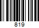 Barcode 819