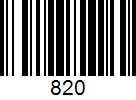 Barcode 820