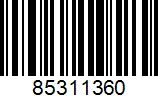 Scannable barcode for South Africa Duck