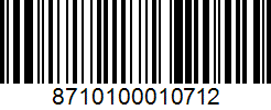 Barcode 8710100010712