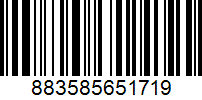 Штрих-код товара 883585651719 Barcode 883585651719