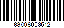 Штрих-код товара 88698603512 Barcode 88698603512