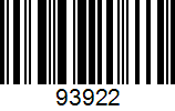 Barcode 93922