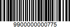 Barcode 9900000000775