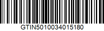 Barcode GTIN5010034015180