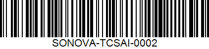 SONOVA-TCSAI Barcode