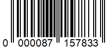 Barcode 0000087157833