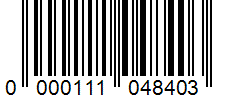 Barcode 0000111048403
