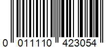 Barcode 0011110423054