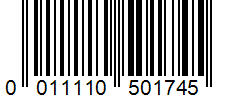 Barcode 0011110501745