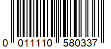 Barcode 0011110580337