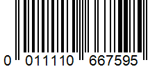 Barcode 0011110667595