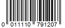 Barcode 0011110791207