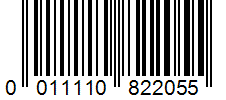 Barcode 0011110822055