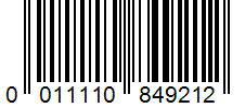 Barcode 0011110849212