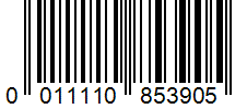 Barcode 0011110853905