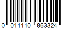 Barcode 0011110863324