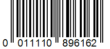 Barcode 0011110896162