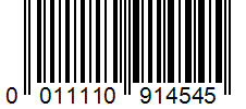 Barcode 0011110914545