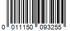 Barcode 0011150093255