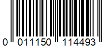 Barcode 0011150114493