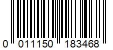 Barcode 0011150183468