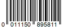 Barcode 0011150895811