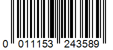 Barcode 0011153243589