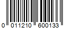 Barcode 0011210600133