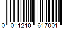 Barcode 0011210617001
