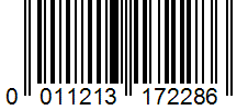 Barcode 0011213172286