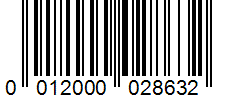Barcode 0012000028632