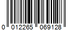 Barcode 0012265069128