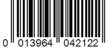 Barcode 0013964042122