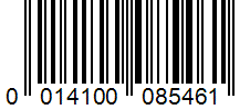Barcode 0014100085461