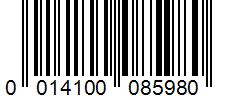 Barcode 0014100085980