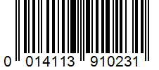 Barcode 0014113910231