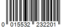 Barcode 0015532232201