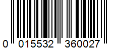 Barcode 0015532360027
