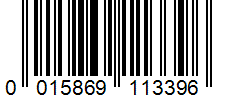 Barcode 0015869113396