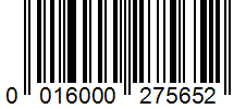 Barcode 0016000275652