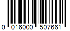 Barcode 0016000507661
