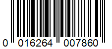 Barcode 0016264007860