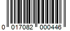 Barcode 0017082000446