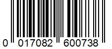 Barcode 0017082600738