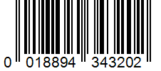 Barcode 0018894343202